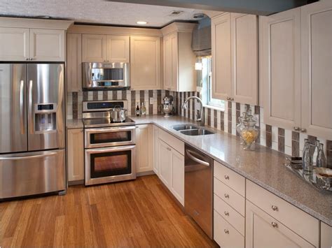 antique white kitchen cabinets with stainless steel appliances|kitchen white cabinets stainless appliances.